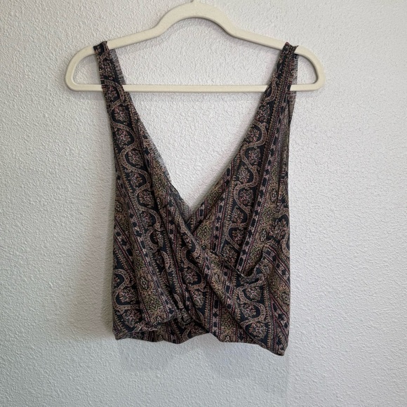 Free People We the Free XS Your Twisted Tank Aztec Boho Casual Beach - Picture 9 of 10